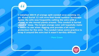 Electriduct Split Wire Loom Tubing Polyethylene Corrugated Flexible Conduit - 2" Nominal Size Review