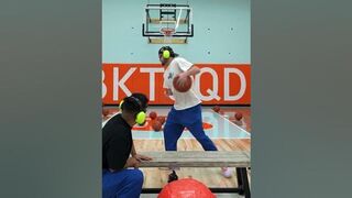 First to Pop The Yoga Ball Wins!