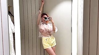 Amazing try on haul on yt - dry see tru transparence