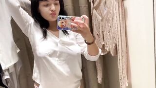 Dressing Room Try On Haul Oops PT2 See Through Lingerie and Clothes Try On Haul At The Mall #haul