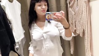 Dressing Room Try On Haul Oops PT2 See Through Lingerie and Clothes Try On Haul At The Mall #haul