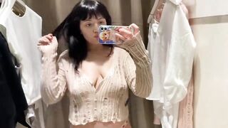 Dressing Room Try On Haul Oops PT2 See Through Lingerie and Clothes Try On Haul At The Mall #haul