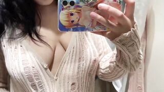 Dressing Room Try On Haul Oops PT2 See Through Lingerie and Clothes Try On Haul At The Mall #haul