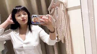 Dressing Room Try On Haul Oops PT2 See Through Lingerie and Clothes Try On Haul At The Mall #haul