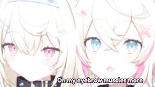 FWMC flexible eyebrows [hololive / fuwamoco]