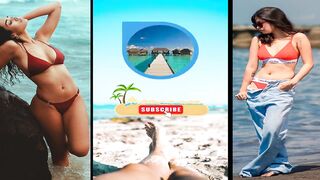 Trending video clips of girls at the beach in bikinis