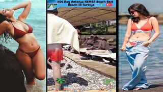 Trending video clips of girls at the beach in bikinis