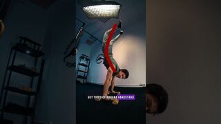 Get rid of banana #handstand - proper #shoulder #stretching #shorts #calisthenics