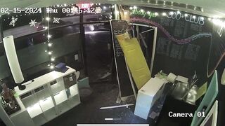 Surveillance video shows vehicle slam into Florida yoga studio then drive off