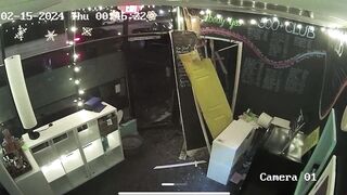 Surveillance video shows vehicle slam into Florida yoga studio then drive off