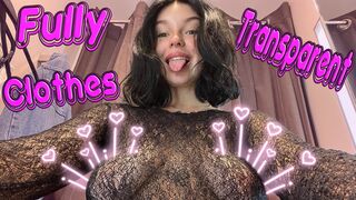 ????Beginner Model Try on Haul 4K⚡️ See-Through Fashion