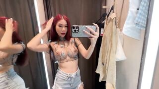???????? See-Through Try On Haul | Transparent Lingerie and Clothes | Try-On Haul At The Mall #bigbank