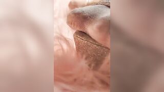 Sheer polka dot nylon socks try on haul 2024