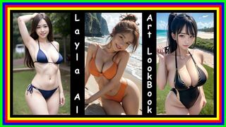 Layla AI Art LookBook - Bikinis & Swimsuits