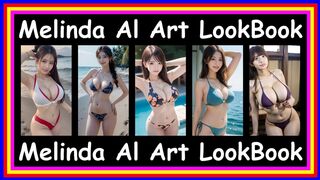 Melinda AI Art LookBook - Bikinis & Swimsuits