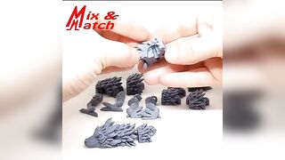 Mix and Match dragon 01 #3dfigure #dragon #dragonball #figure #actionfigures #flexible #dragonballz