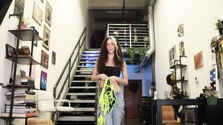 Electrifying elegance Carolina's daring preview of neon black lingerie | LINGERIE REVIEW | PREVIEW