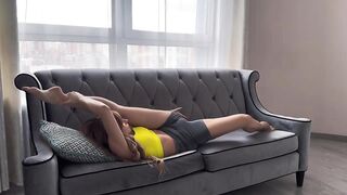 morning yoga lying down - charge and vigor for the whole day ☀️❤️‍????