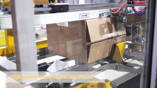 horizontal erector sealer corner sealer with flexible table Auto carton fold machine packing line