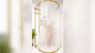 try on haul Green bikini in the mosaic curtainㅣ underwear LOOKBOOK 속옷 룩북 레전드 직캠