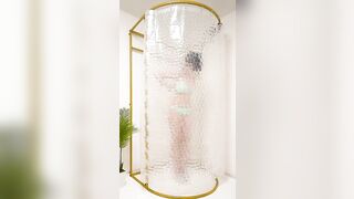 try on haul Green bikini in the mosaic curtainㅣ underwear LOOKBOOK 속옷 룩북 레전드 직캠