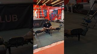 Easing out stiff hips after legs workout,Yesszzziirrr! #stretching #flexibility #mobility #shorts