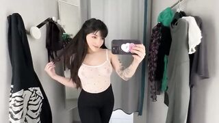 [4k] Transparent/Sheer Clothing Try on Haul with Faye subscribe pls