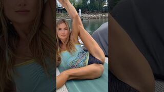 Deep Stretch Bikini Yoga Flow on the Water ????????????️