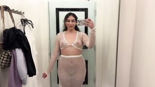 [4k] Try On Haul With Sofia | Sheer Clothing