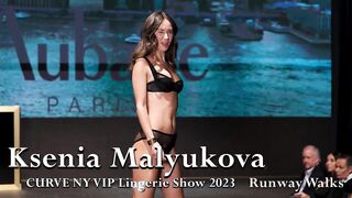 Watch Ksenia Malyukova's SLOW MOTION Lingerie Runway Walks /CURVE NYC 2024