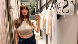 [4K] See-Through Clothes Try on Haul with Sasha | Transparent Fabric & No Bra Trend