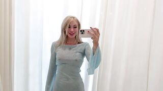 [4K] Transparent Try on with Milla | See through Dress | Lingerie and Nightwear