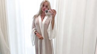 [4K] Transparent Try on with Milla | See through Dress | Lingerie and Nightwear