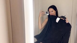 [4K] Transparent Clothes Haul See-Through Try On Haul Try-On Haul At The Mall