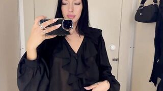 [4K] Transparent Clothes Haul See-Through Try On Haul Try-On Haul At The Mall