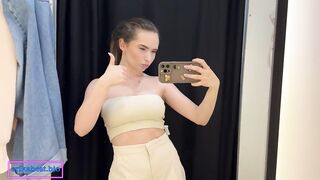 4K Try on Haul * Yoga pants and croptops * Sports outfits 2024