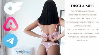 4K Try on Haul with Mirror View | Sheer and Lace Fabric Edition with Mae Melody ????