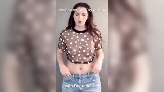 Transparent Tops Try On Haul by Beautiful Girl #transparent #tryonhaul2024 #tops #tryonhauldress
