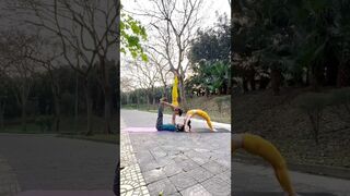 Advance Acro Yoga #yoga #yogagirl #yogapractice #acroyoga #viral #viralreels #trending #youtuber