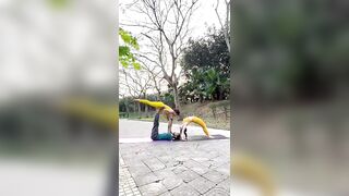 Advance Acro Yoga #yoga #yogagirl #yogapractice #acroyoga #viral #viralreels #trending #youtuber