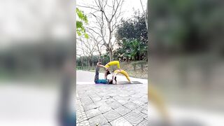 Advance Acro Yoga #yoga #yogagirl #yogapractice #acroyoga #viral #viralreels #trending #youtuber