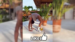 Gymnastics and Stretching legs in a Dress Challenge #2