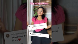 Try on haul video????For my subscriber demand????Full video on my channel???? #shorts #trending #youtuber