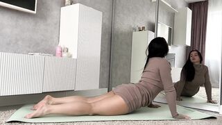 Home workout yoga art exercise