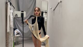 Try on Haul | Transparent dress | No Bra l At the mall