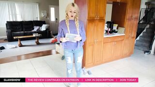 Taylor Mae tries on lace transparent two-piece lingerie by Avidlove | PREVIEW