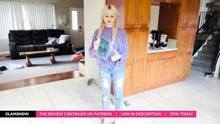 Taylor Mae tries on lace transparent two-piece lingerie by Avidlove | PREVIEW