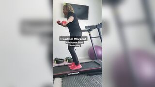 #shorts ~ Treadmill Workout Physical Exercise #resistancebands #strength #stretching #cardio #dance