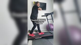 #shorts ~ Treadmill Workout Physical Exercise #resistancebands #strength #stretching #cardio #dance