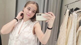 [4K] See-Through Blouses | Try on Haul with Mia (2024)